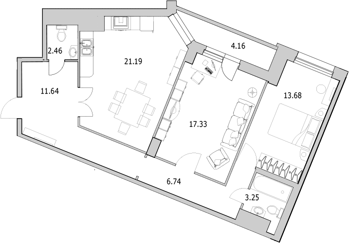 2 ккв 84,2 м²