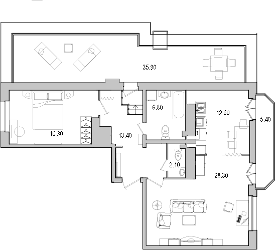 2 ккв 93,1 м²