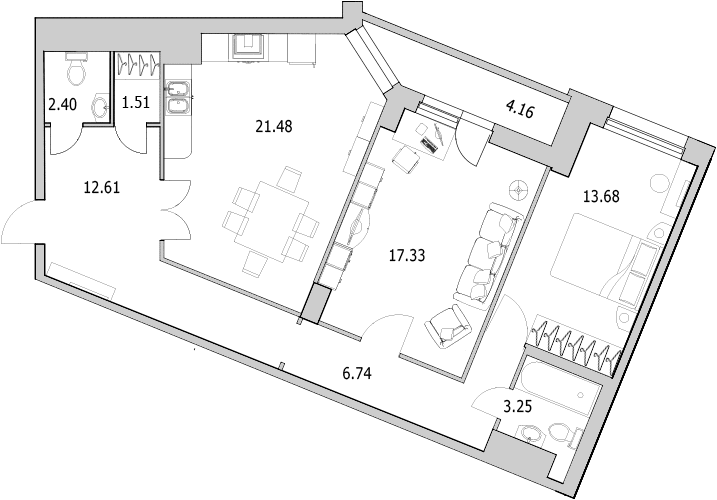 2 ккв 83,2 м²