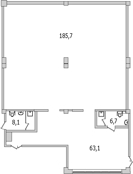 К. пом 255,5 м²