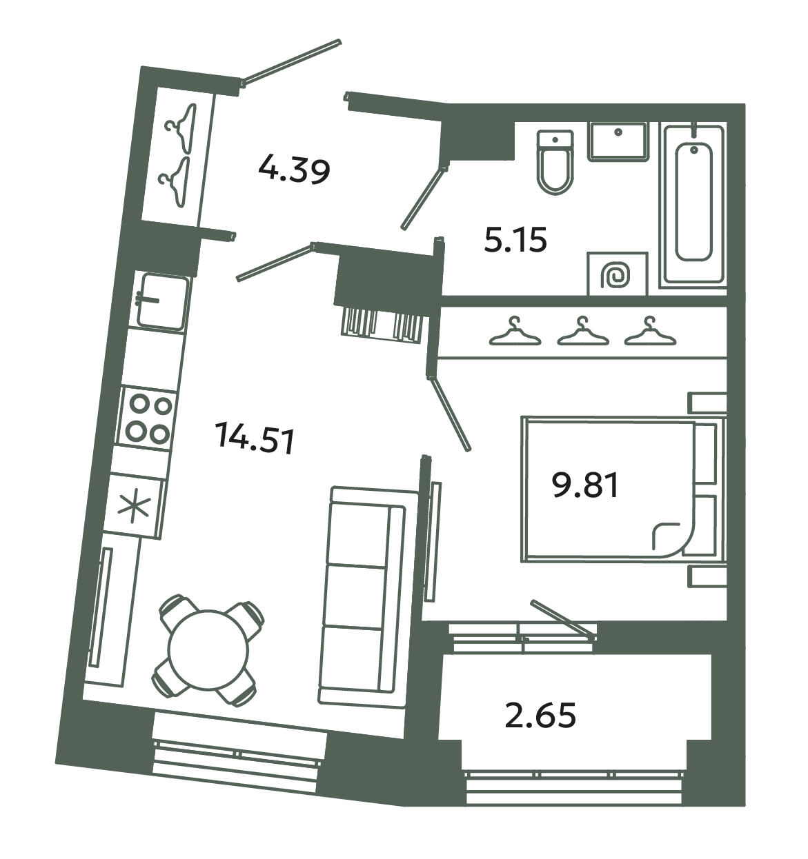 1 ккв 35,2 м²