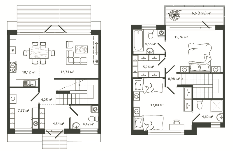 3 ккв (Евро) 98,8 м²