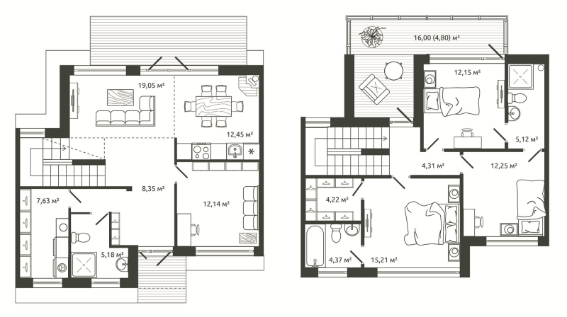 5 ккв (Евро) 127,2 м²