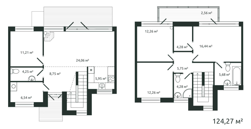 5 ккв (Евро) 124,3 м²