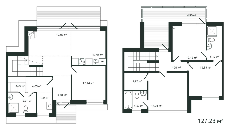 5 ккв (Евро) 127,2 м²