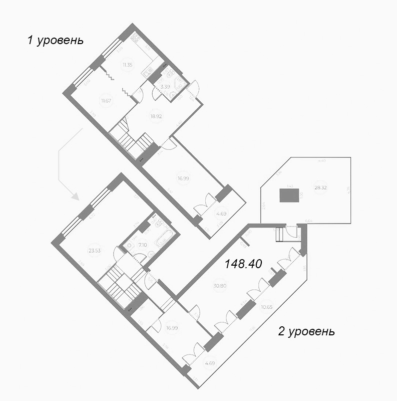 4 ккв (Евро) 167 м²