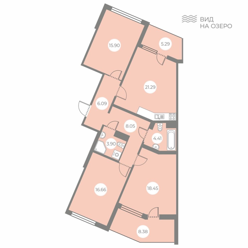 4 ккв (Евро) 101,6 м²