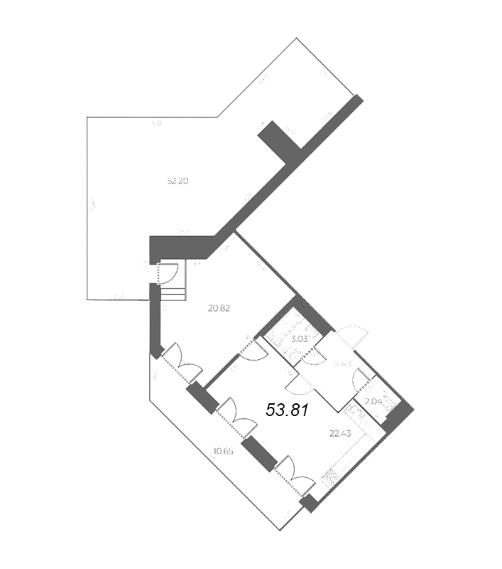 2 ккв (Евро) 74,8 м²