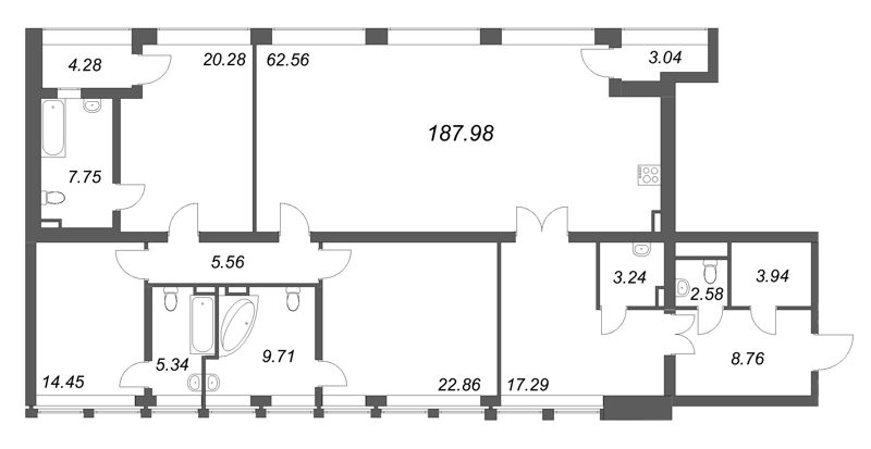 5 ккв (Евро) 179,1 м²