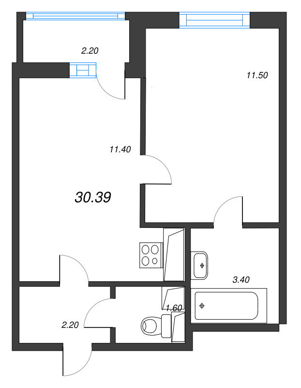 1 ккв 31,2 м²