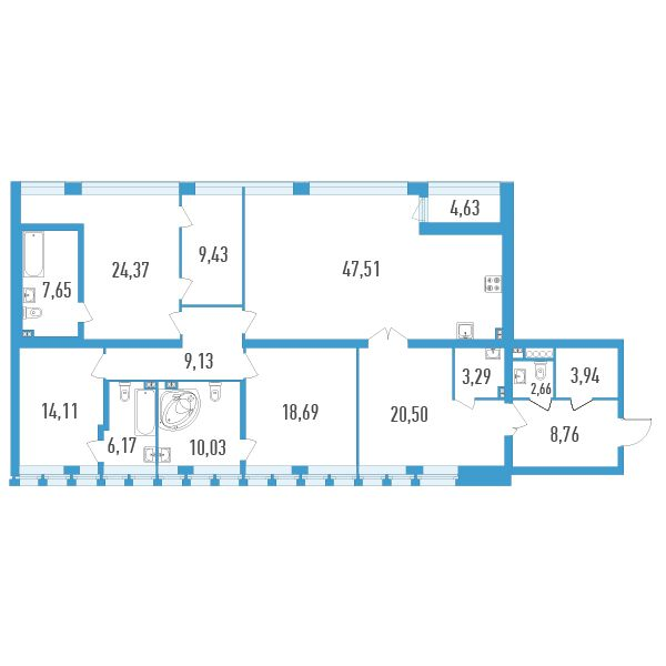 5 ккв (Евро) 181,1 м²