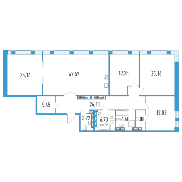 4 ккв (Евро) 179,5 м²