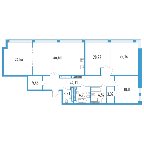 5 ккв (Евро) 183,9 м²