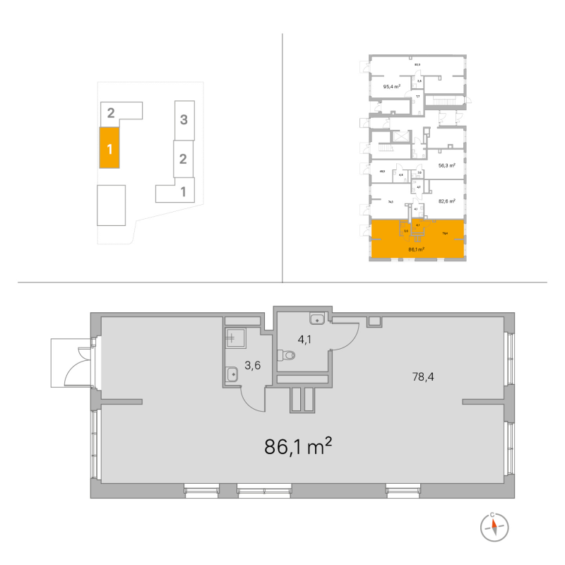 К. пом 86,1 м²