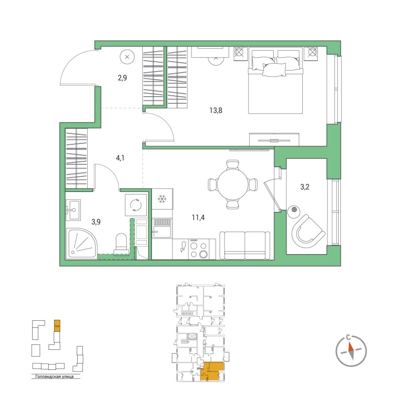 1 ккв 37,7 м²