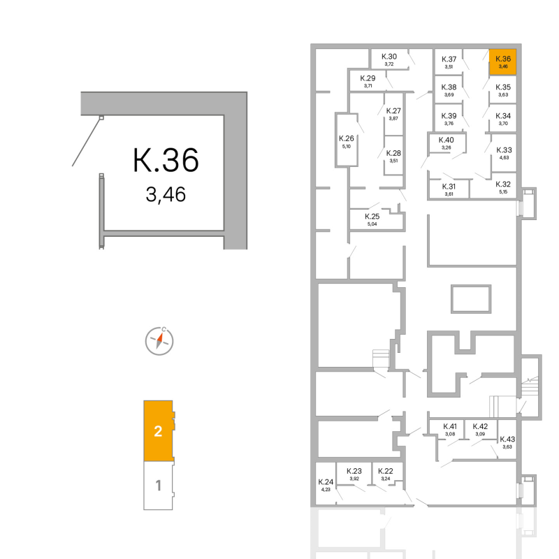 Кладовка 3,5 м²