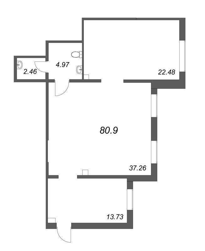 К. пом 81,3 м²