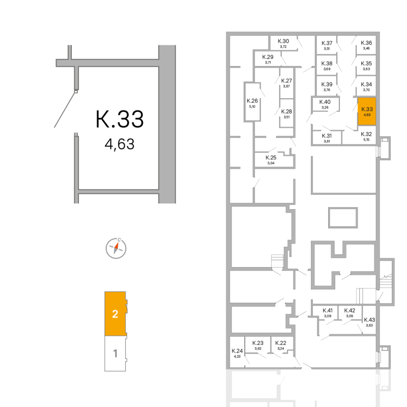 Кладовка 4,6 м²