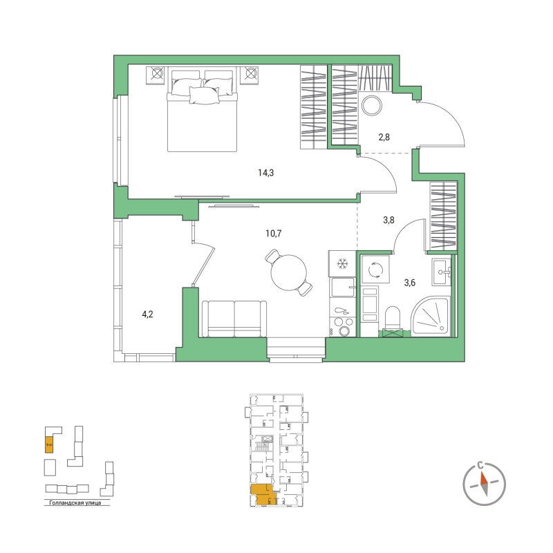 1 ккв 37,3 м²