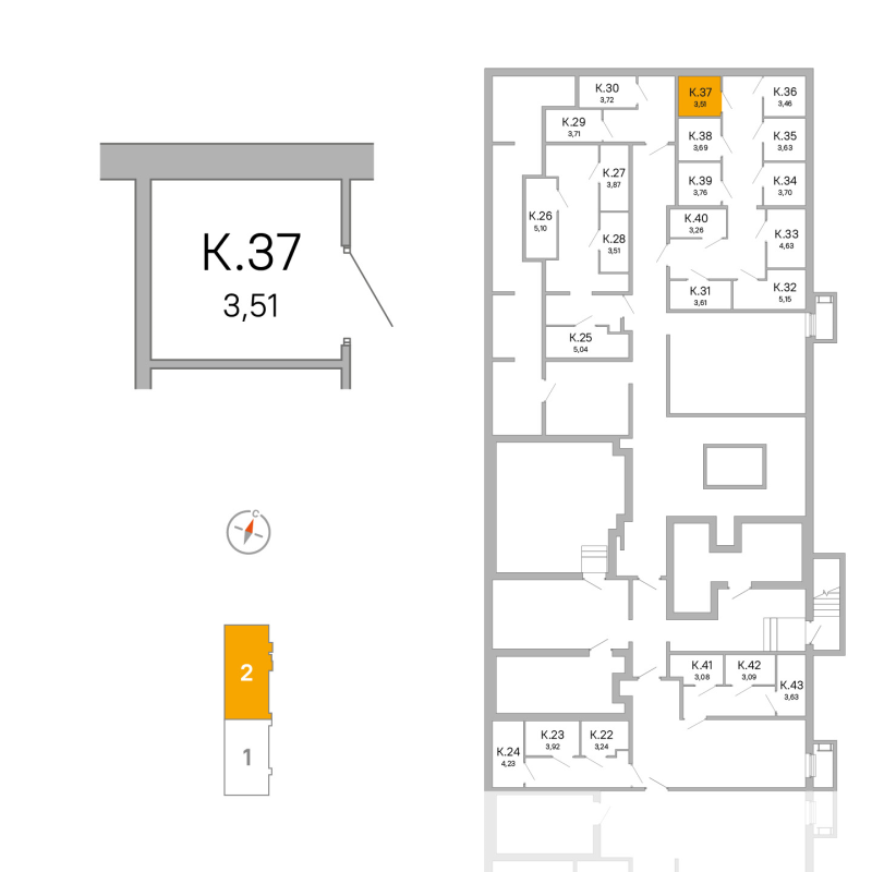 Кладовка 3,5 м²