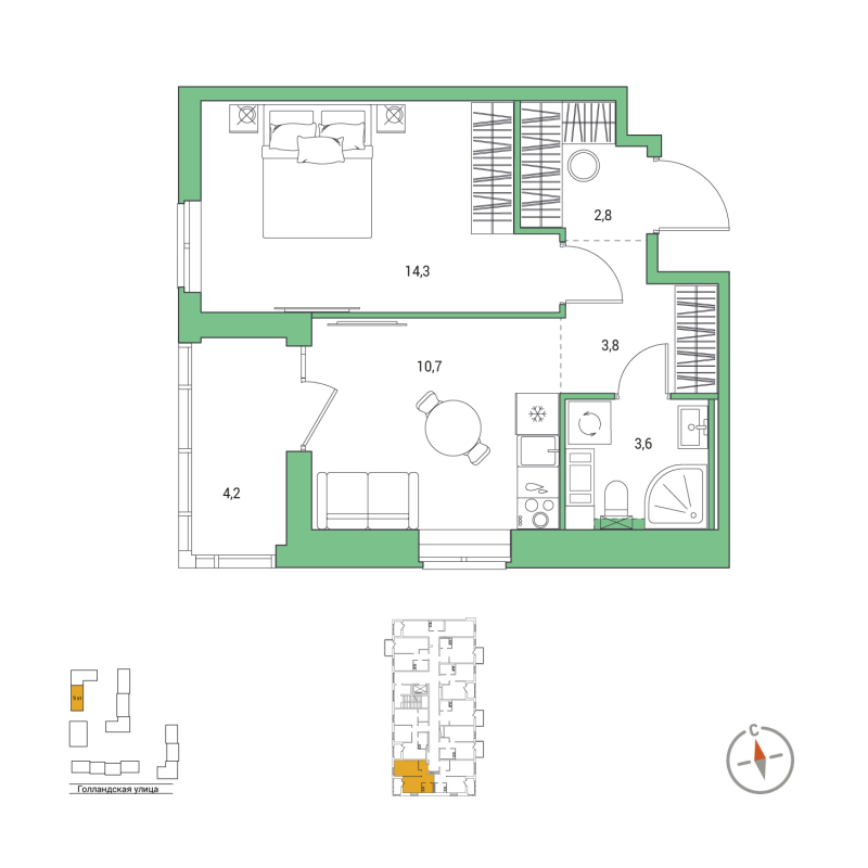1 ккв 37,3 м²