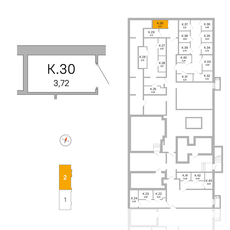 Кладовка 3,7 м²