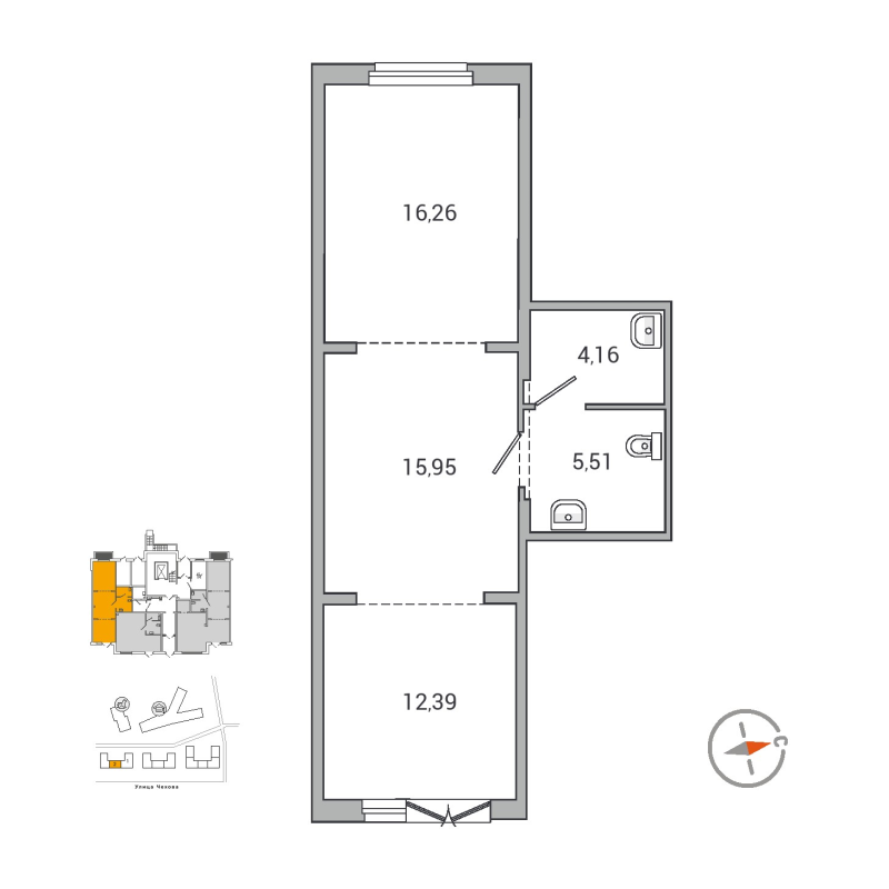 К. пом 54,1 м²