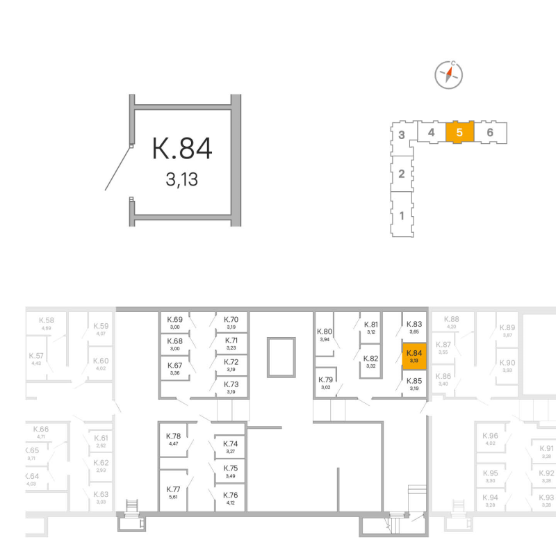 Кладовка 3,1 м²